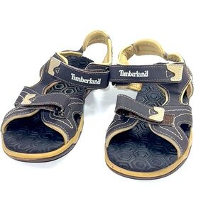 Timberland Brown and Tan Kids Sandals